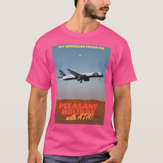 Camiseta Ilustracion De Ata 757 Travel Poster