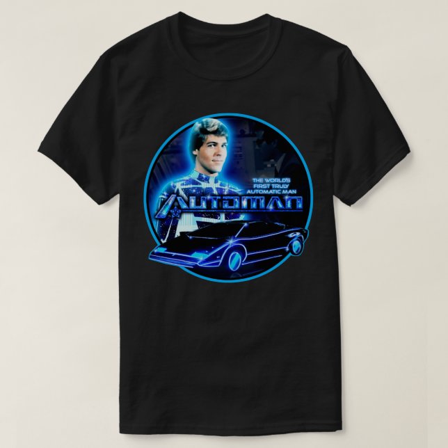 Camiseta Ilustración de Automan 80 (Diseño del anverso)