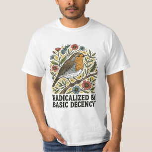 Camiseta Ilustración de ave de arte popular para la justici
