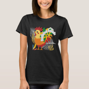 Camiseta Ilustración de Aves Amigas con Plumas – Naturaleza