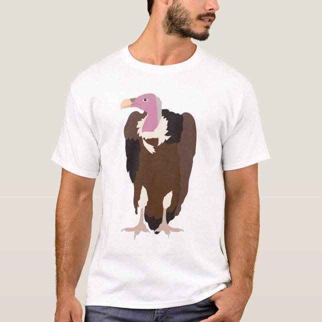 Camiseta Ilustracion de aves buitre (Anverso)