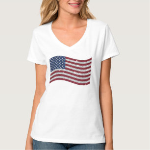 Camiseta Ilustracion de Bandera Diamante de imitación de Es