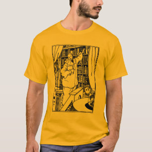Camiseta Ilustracion de Beardsley: La biblioteca de Pierrot