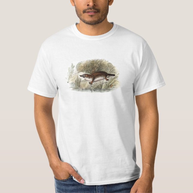 Camiseta Ilustracion de Bill Platypus del pato de los 1800s (Anverso)