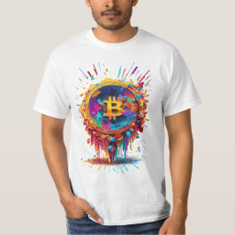 Camiseta Ilustracion de bitcoin