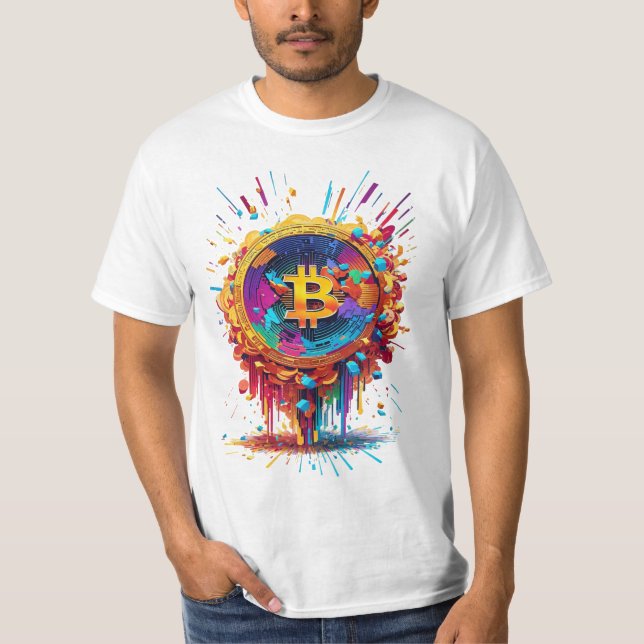 Camiseta Ilustracion de bitcoin (Anverso)
