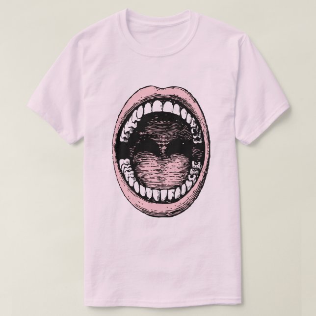 Camiseta Ilustracion DE BOCA GRANDE SURREAL (Diseño del anverso)