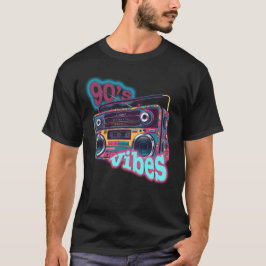 Camiseta Ilustracion de boombox de Vibes Retro 90