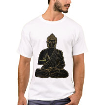 Ilustración de Buda Gautama negro y amarillo, Oro