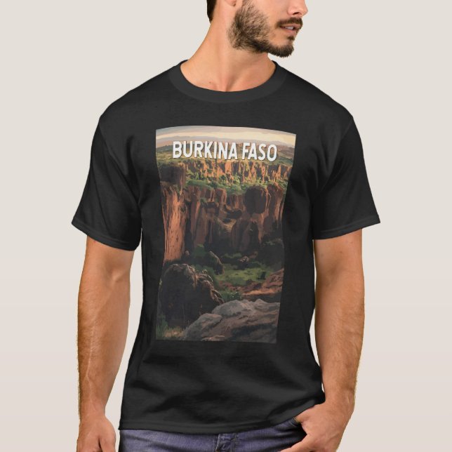 Camiseta Ilustracion de Burkina Faso Viaje al arte (Anverso)