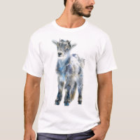 Ilustración de cabrito de cabra montés iridiscente