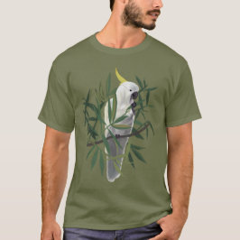 Camiseta Ilustración de cacatúa crestada de azufre en un ár