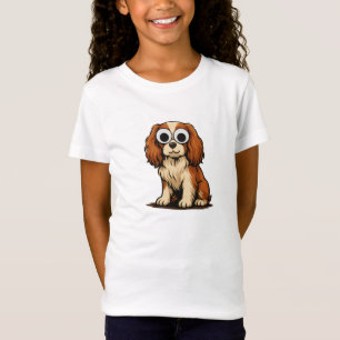 Camiseta Ilustración de cachorro con ojos saltones adorable