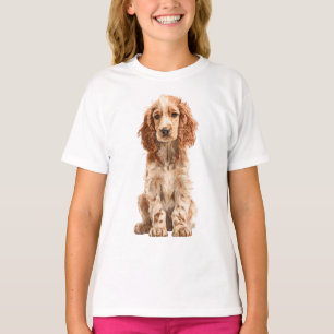 Camiseta Ilustración de cachorro de Golden Cocker Spaniel p