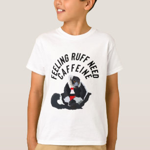Camiseta Ilustracion de café Lemur lindo Primato de Madagas
