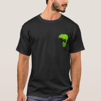 Ilustración de camaleón verde lindo Reptil tropica
