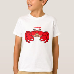 Camiseta Ilustracion de cangrejo rojo