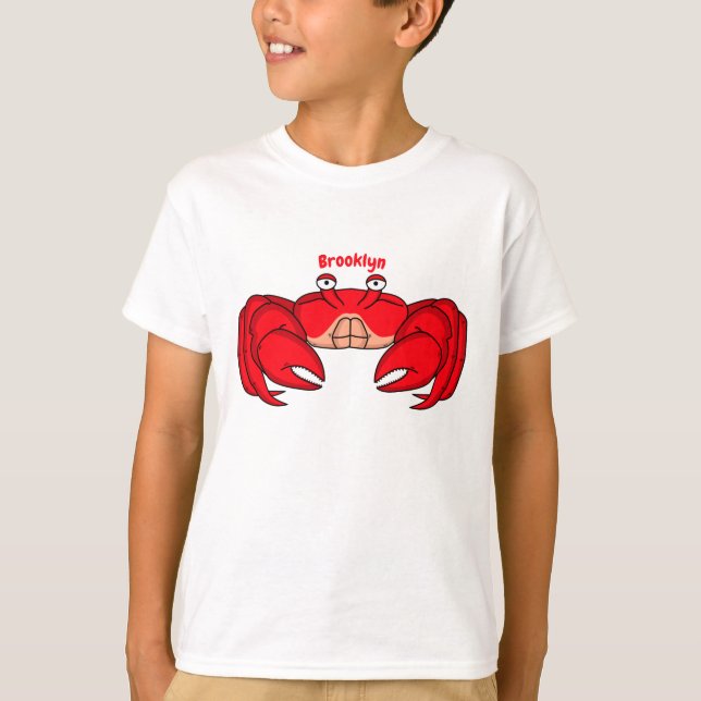 Camiseta Ilustracion de cangrejo rojo (Anverso)