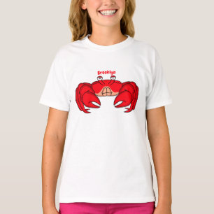 Camiseta Ilustracion de cangrejo rojo