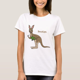 Camiseta Ilustracion de canguro australiano bastante feliz