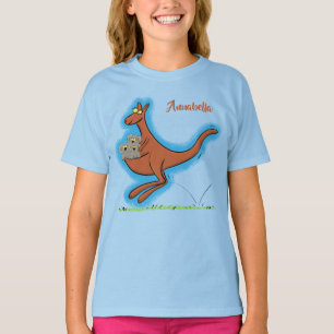 Camiseta Ilustracion de canguro y personalizado de koalas