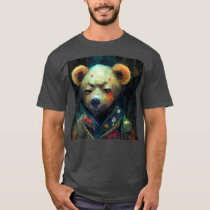 Camiseta Ilustracion de caracteres animales del oso japonés