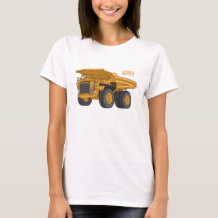 Camiseta Ilustración de caricatura de camión de acarreo