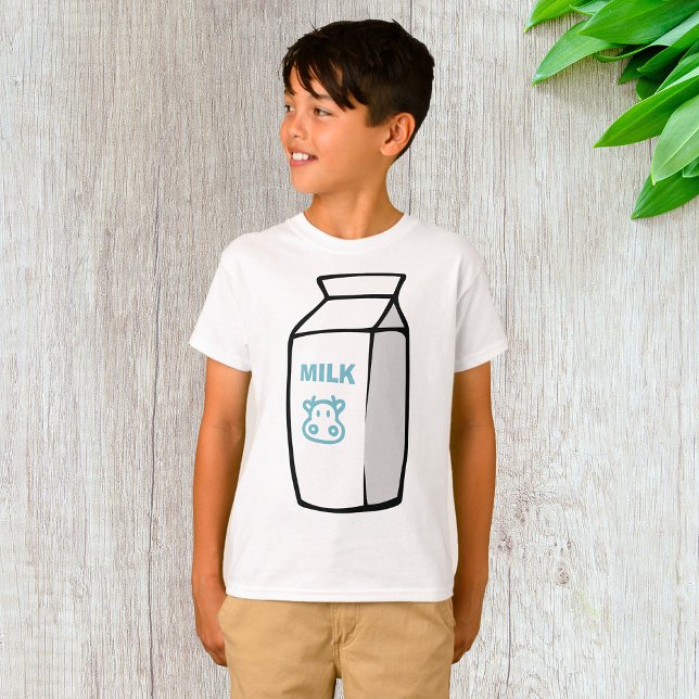 Camiseta Ilustracion de cartón de leche Personalizado de va (Subido por el creador)