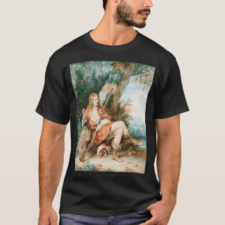 Camiseta Ilustracion De Cazador De Descanso Vintage De Aert