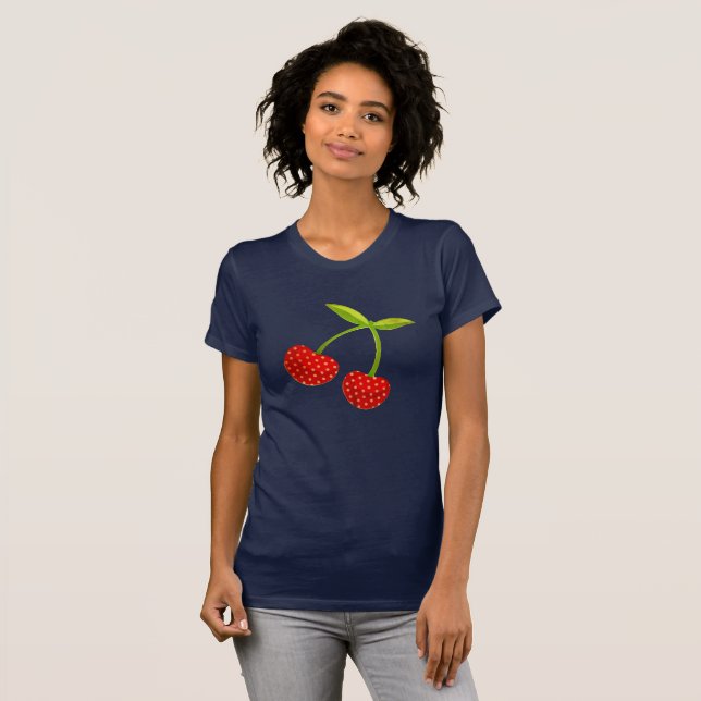 Camiseta Ilustracion de cerezas de época (Anverso completo)