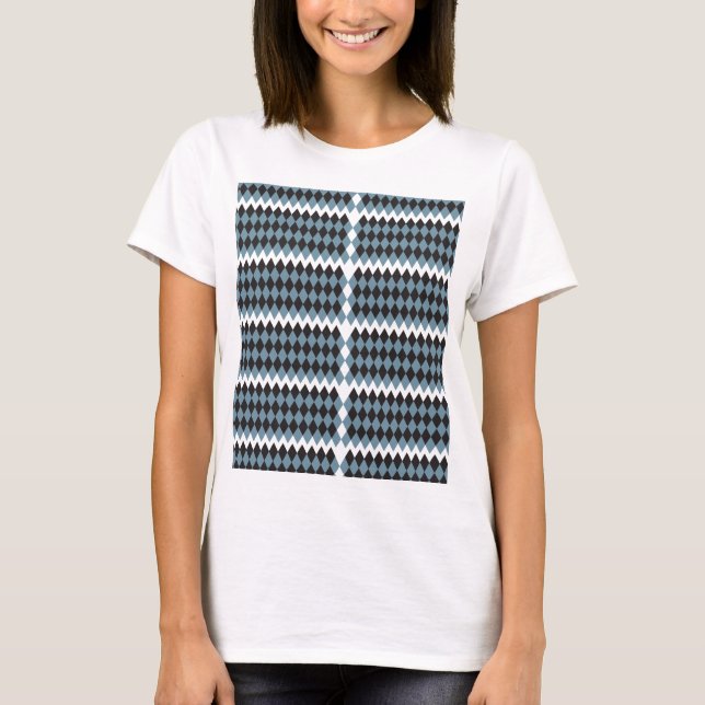 Camiseta ilustracion de césped gráfico de damasco alto, (Anverso)