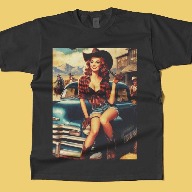 Camiseta Ilustracion de Chica de campo vintage (Subido por el creador)