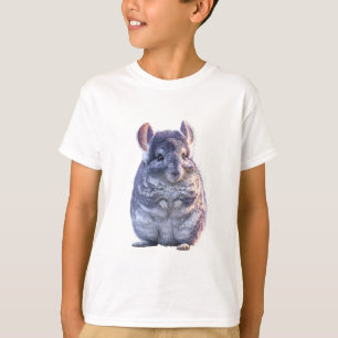 Camiseta Ilustración de chinchilla esponjosa adorable para