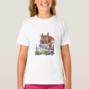 Camiseta Ilustración de científico de ardilla químico para 