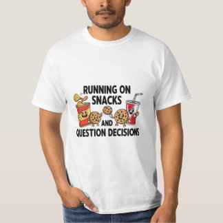 Camiseta Ilustración de cita divertida para amantes de snac