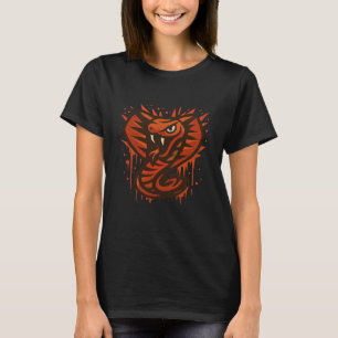 Camiseta Ilustración de Cobra Negrita – Serpiente Moderna F
