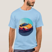 Ilustración de coche deportivo estilizado