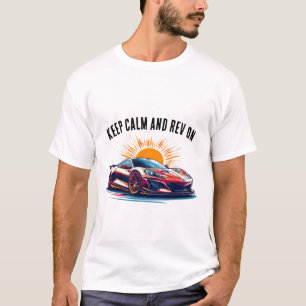 Camiseta Ilustración de coche deportivo vibrante