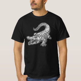 Camiseta Ilustración de cocodrilo de Caimán