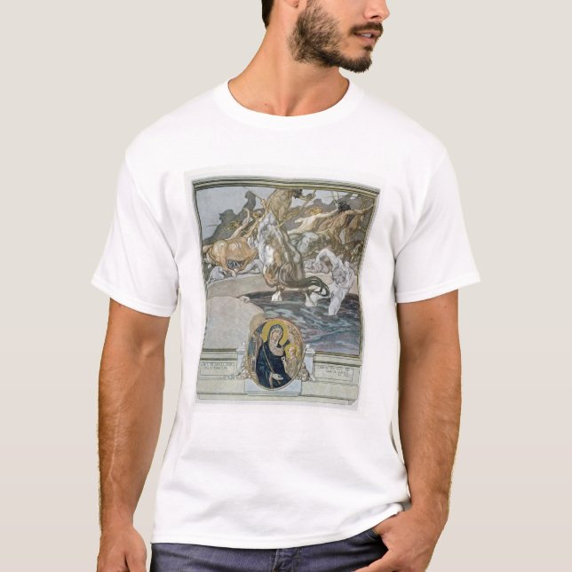 Camiseta Ilustracion de Comedy divino de Dante ' (Anverso)