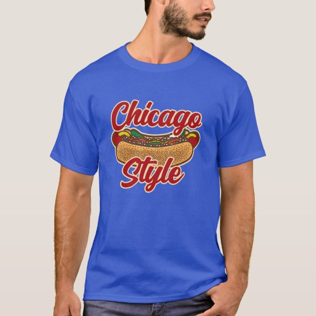 Camiseta Ilustracion de comida divertida para perros calien (Anverso)