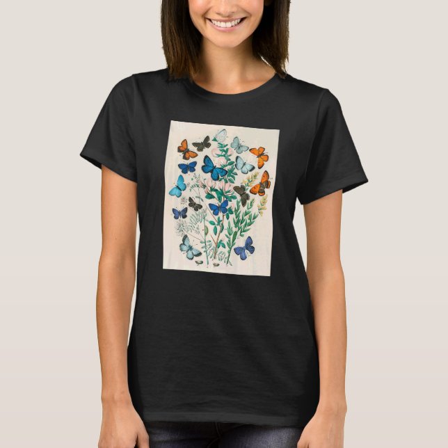 Camiseta Ilustracion de composición de cosecha de flores de (Anverso)