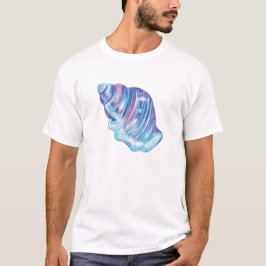 Camiseta Ilustración de concha marina colorida arcoíris