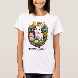 Camiseta Ilustracion de Conejo de Pascua. Semana Santa!
