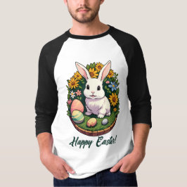 Camiseta Ilustracion de Conejo de Pascua. Semana Santa!