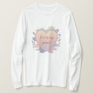Camiseta Ilustración de corazón pastel