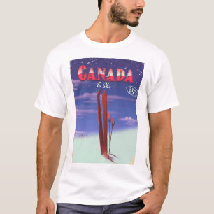 Camiseta Ilustración de correo aéreo de Canadá para postal 