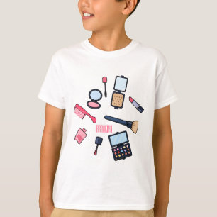 Camiseta Ilustracion de cosméticos/personalizados de maquil