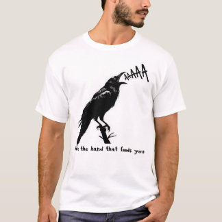 Camiseta Ilustración de Cuervo Negro - Diseño de Arte de Es
