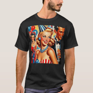 Camiseta Ilustración de cumpleaños vintage